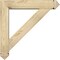 Ekena Millwork Traditional Arts and Crafts Rough Sawn Bracket w/ Offset Brace, Douglas Fir, 6"W x 28"D x 28"H BKT0604X28X28TRA03RDF - alternate 4
